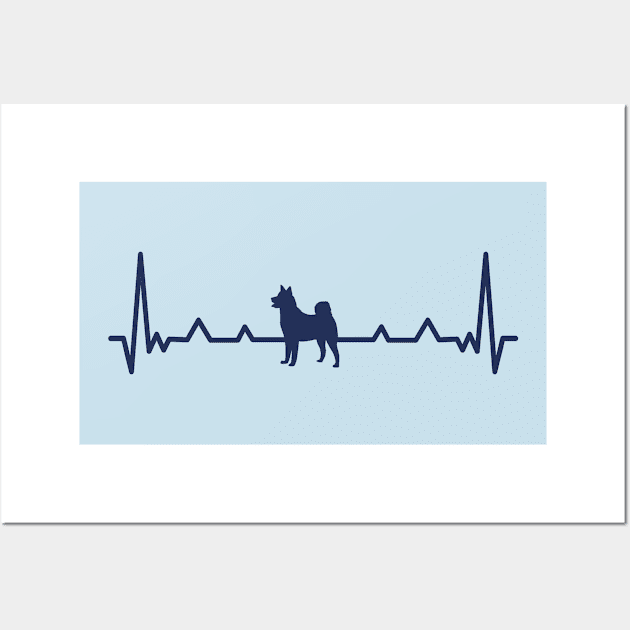 Dog Lover Heartbeat Wall Art by Urban_Vintage